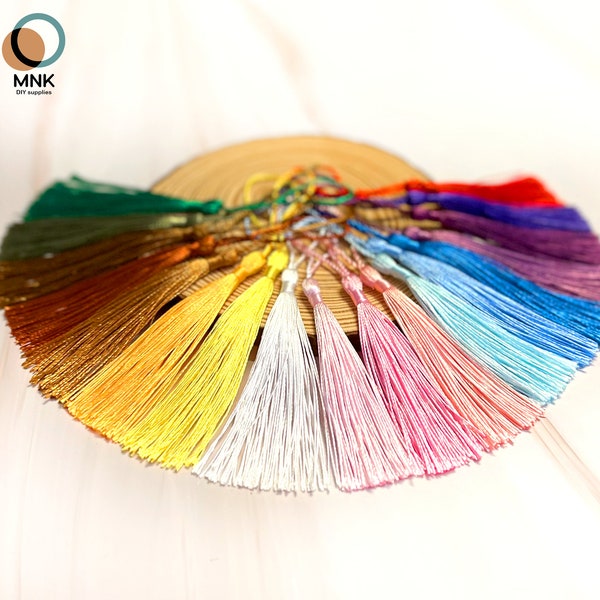 Bookmark Silky Tassels DIY Wedding Decorations Tassel Name Place Craft Resin Supplies Bundle Bulk Wholesale Colourful