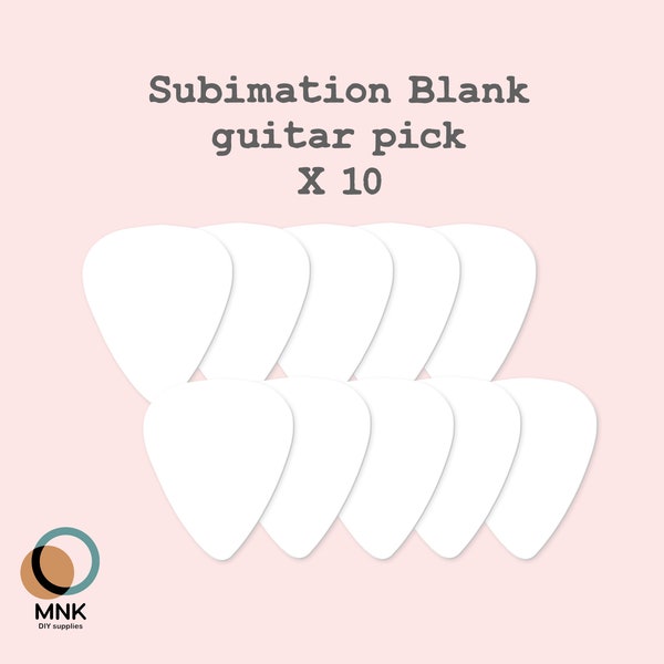 Blank Sublimation Guitar Picks Etsy