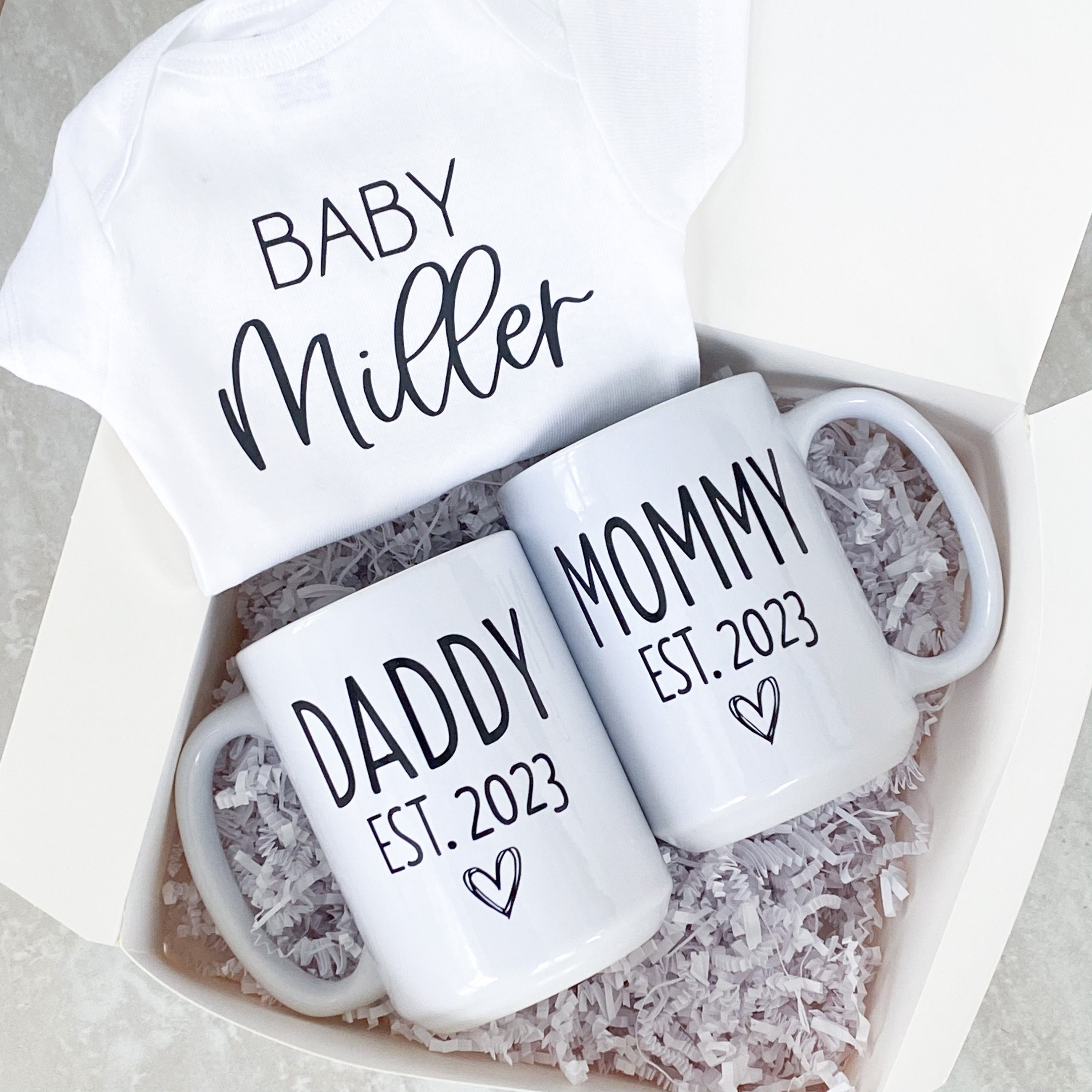 New Mom and Dad Gift Box Mom Dad Mug Set Gift Box for Etsy