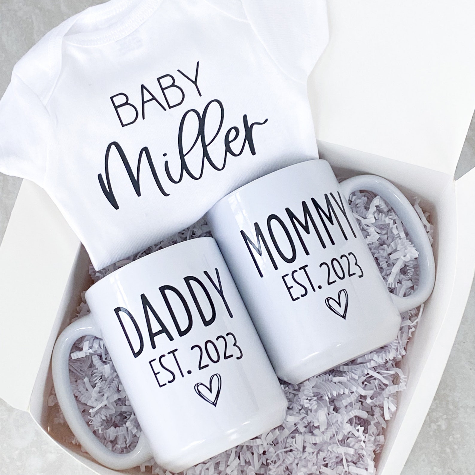 New Mom and Dad Gift Box Mom Dad Mug Set Gift Box for Etsy
