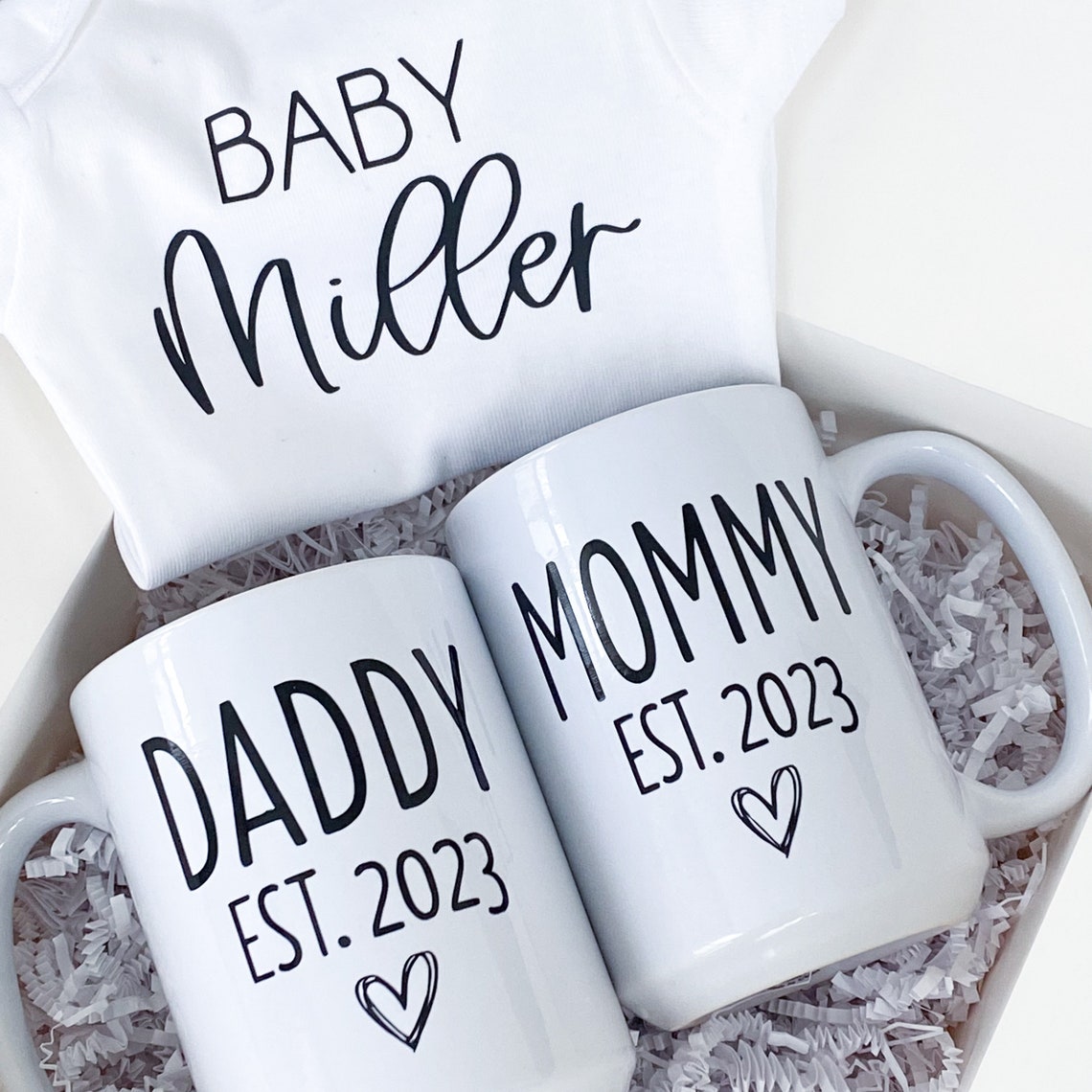New Mom and Dad Gift Box Mom Dad Mug Set Gift Box for Etsy