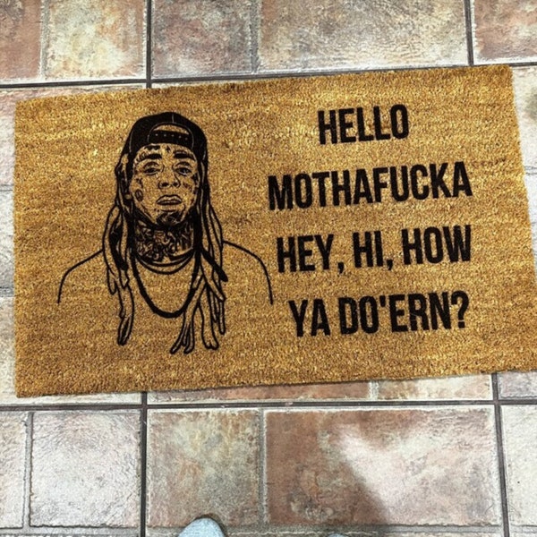 Lil Wayne Lyrics Doormat Lil Wayne Lyrics Rug Lyrical Door Mat Funny Welcome Mat Front Door Patio Decor Outdoor Rug Gag Gift Funny Porch Mat