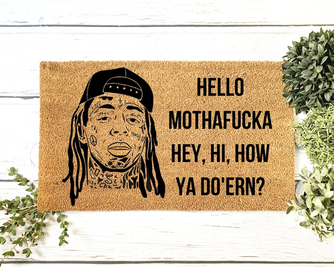 Lil Wayne Door Mat Lil Wayne Face Doormat Mat Etsy