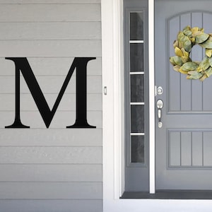 Large Metal Letter M Wall Decor Personalized Metal Letter Wedding Gift Modern Monogram Custom Initial Farmhouse Industrial Sign Rustic Home