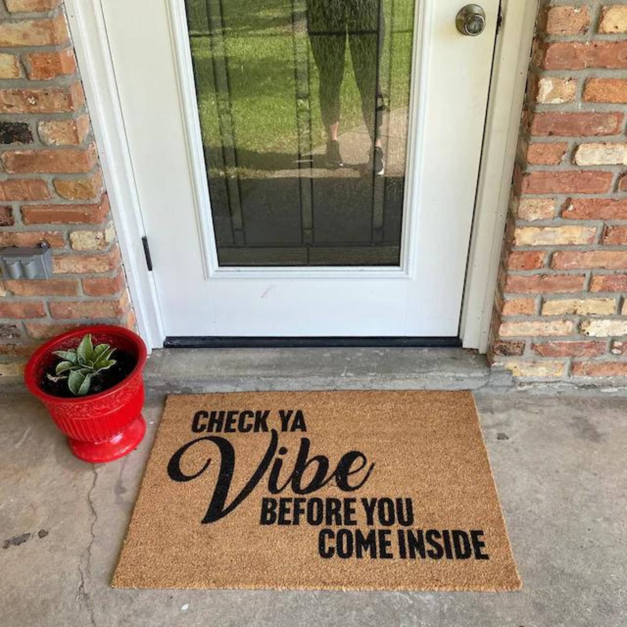 Check Ya Vibe Before You Come Inside, Doormat, Check Ya Energy, Positive  Vibe Door Mat, Welcome Mat Funny, Housewarming Gifts, Closing Gifts 