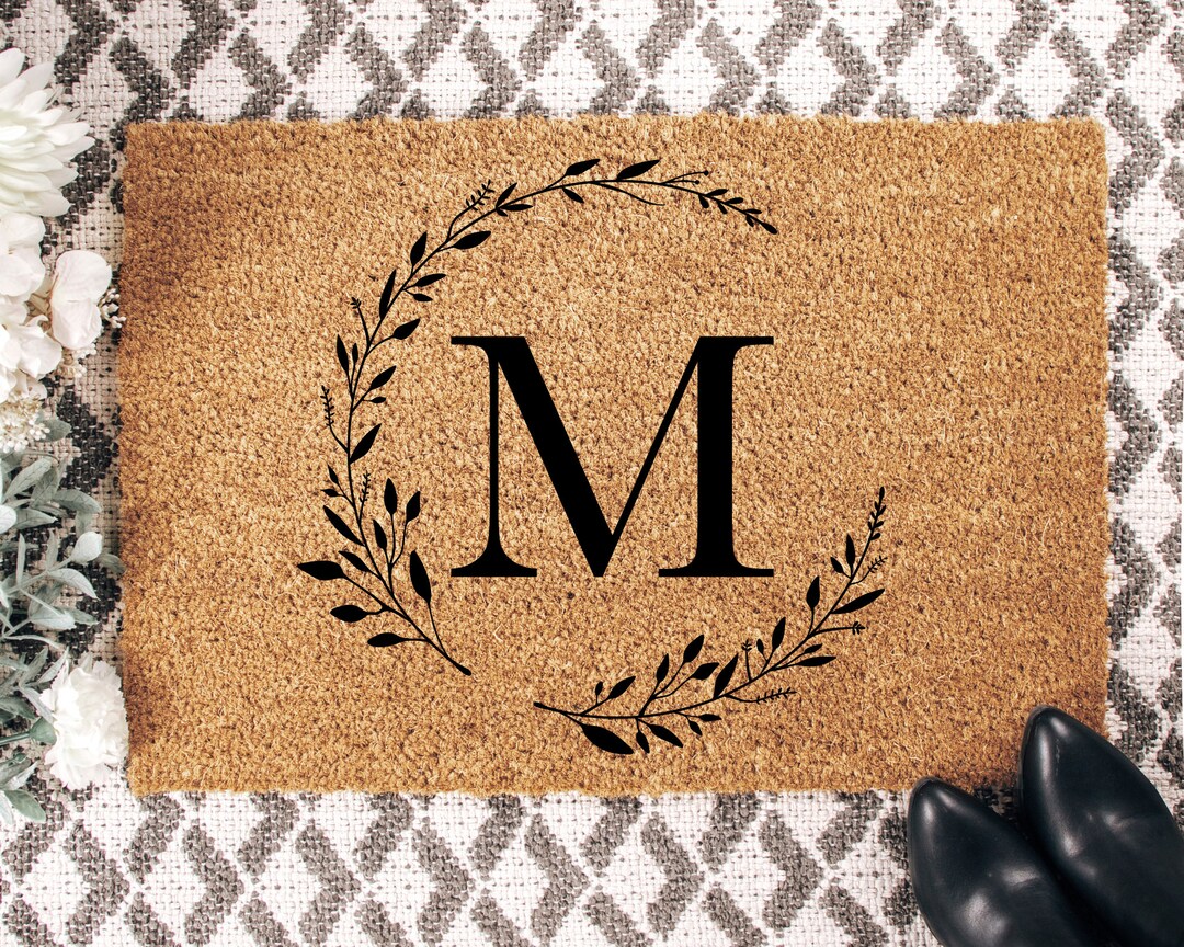 Initial Doormat, Custom Doormat, Monogram Doormat, Wedding Gift