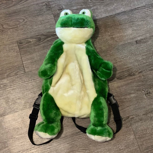 Vintage Frog Plush 21” Backpack
