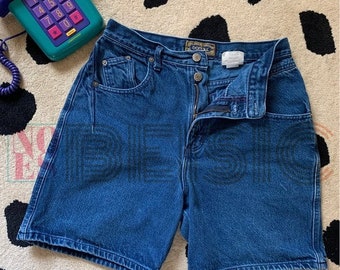 High Waisted Denim Shorts Etsy