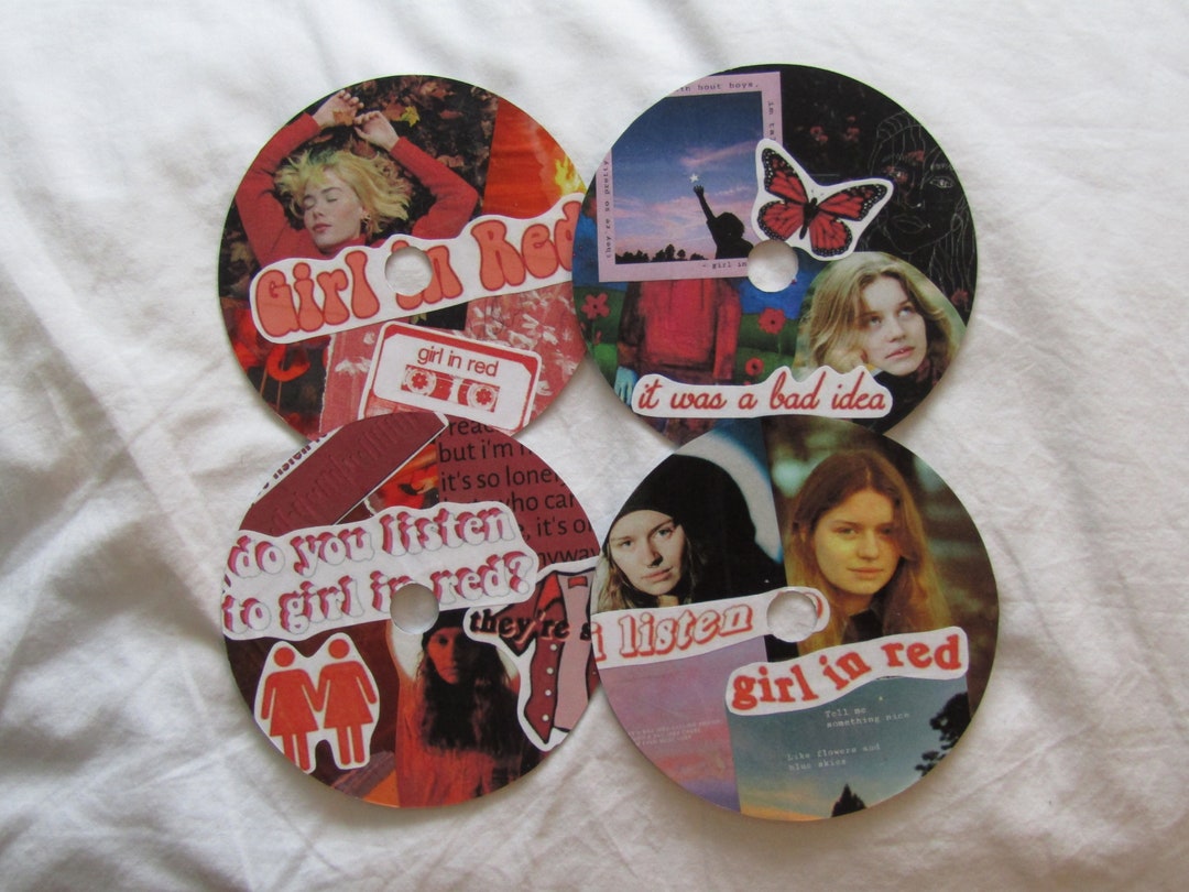 Girl in Red CD Collage Etsy