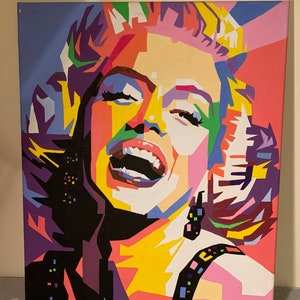 Marilyn Monroe pop-art acrylic painting