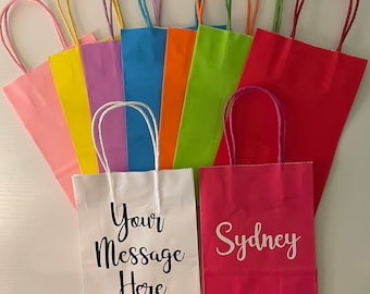 Personalized Gift Bag, Gift Bag, Birthday, Showers, Wedding Gift, Bachelorette Bags, Party Bag, Thank you Bag, Wedding Bag, Small Gift Bag