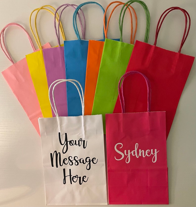 Personalized Gift Bag Gift Bag Birthday Showers Wedding Etsy