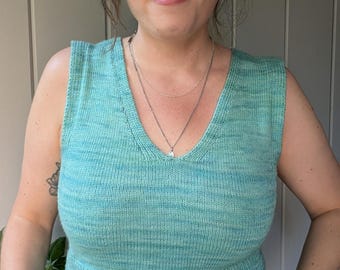 Reversible top PATTERN | Mayne top | Summer knitting |