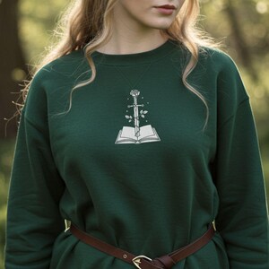 embroidered booktok sweatshirt fangirl merch bookish sweatshirt book boyfriends embroidered crewneck romantasy reader sweatshirt fiction