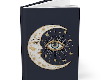 Mystical Moon Notebook Witchy Journal for Tarot Lovers Dark Cottagecore Diary Celestial Notepad Moon Lover Notes Moon Grimoire Whimsigoth