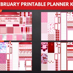February Happy Planner | Printable Planner Sticker Kit