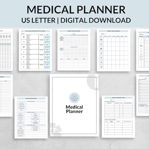 Medical Binder | Medication Tracker | Medical Planner | Digital Download | Household Binder