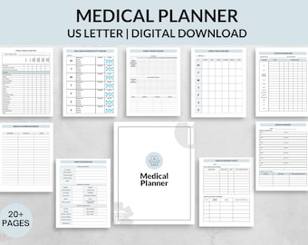 Medical Binder | Medication Tracker | Medical Planner | Digital Download | Household Binder