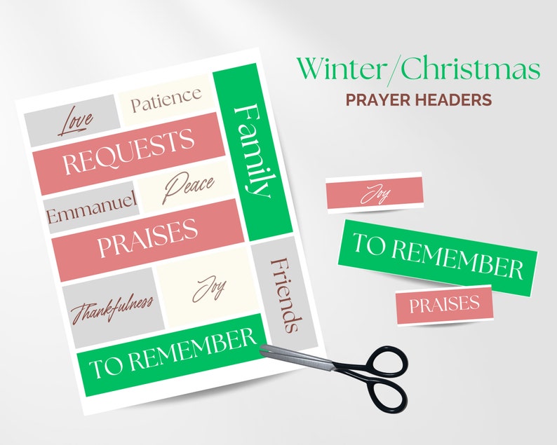 Printable Prayer Board Bundle, Prayer Requests, Prayer Cards, Christian ...