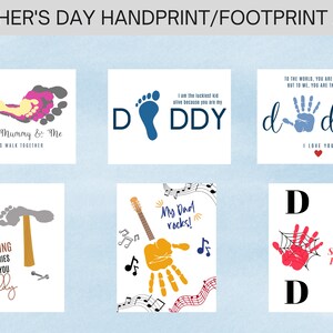 Gifts For Dad | Fathers Day Craft Activities | Baby | Preschool Activity | Handprint Craft | Digital Print | Fathers Day Keepsake Printable