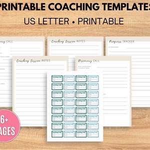 COACHING TEMPLATE UNBRANDED Coaching Discovery Calls Template, Life Coaching Session Template, Coaching Progress Report Template