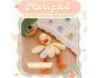 Haakpatroon goudsbloemeend | Amigurumi-knuffel (pdf-patroon)