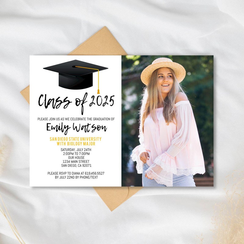Class Of 2025 Graduation Announcements Templates 