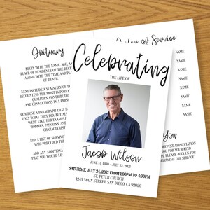 May include: A black and white obituary announcement for Jacob Wilson. It includes a photo of Jacob, his birth and death dates, and details for a memorial service at St. Peter Church in San Diego, California.