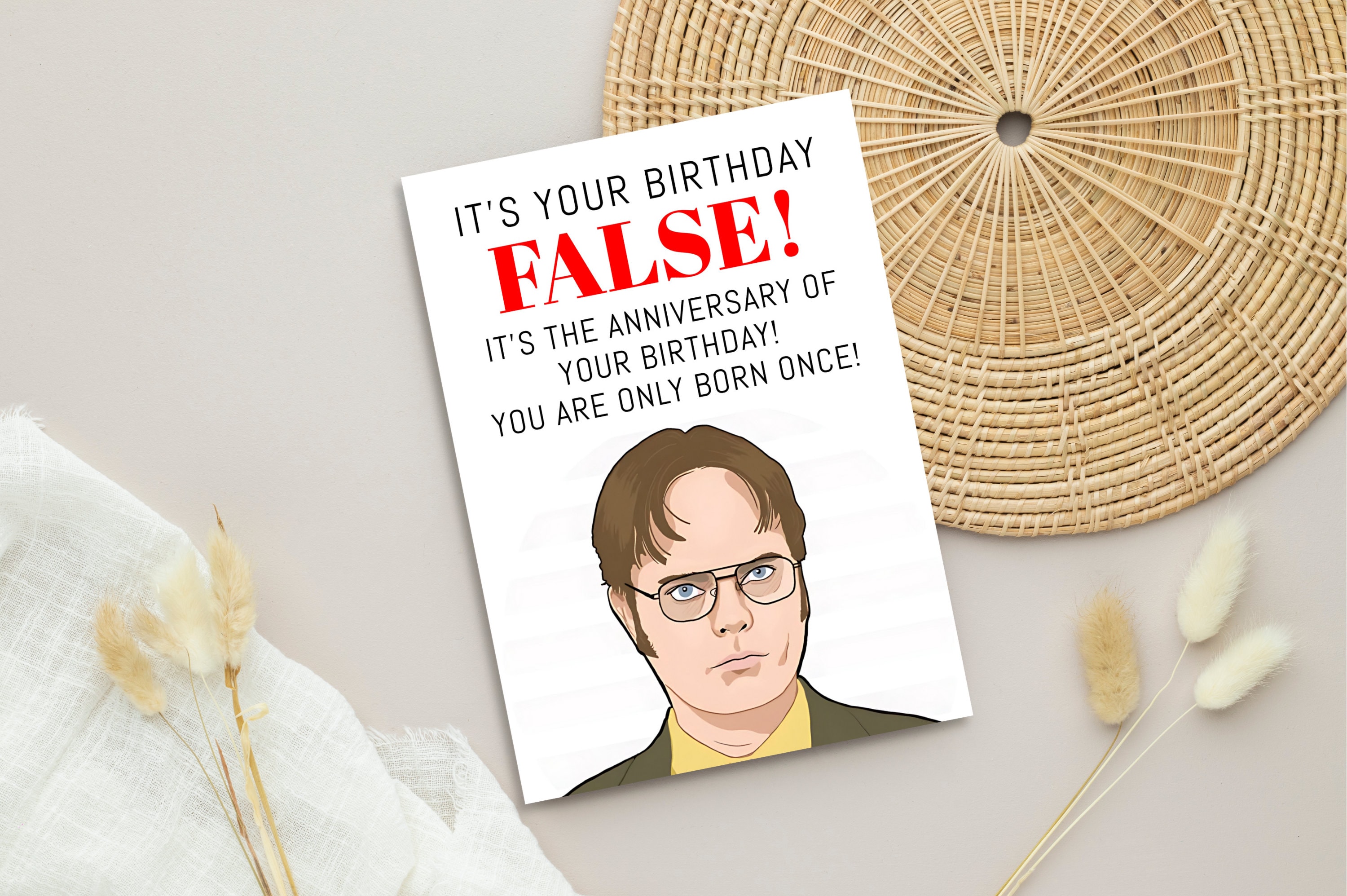 Instant Download Birthday Card PDF Birthday Card Print at Home Funny ...