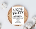 Simple Black and White Birthday Invitation Template, ANY AGE, Instant Download Birthday Invitation for Boys Teens Kids Girl, Corjl DIY evite