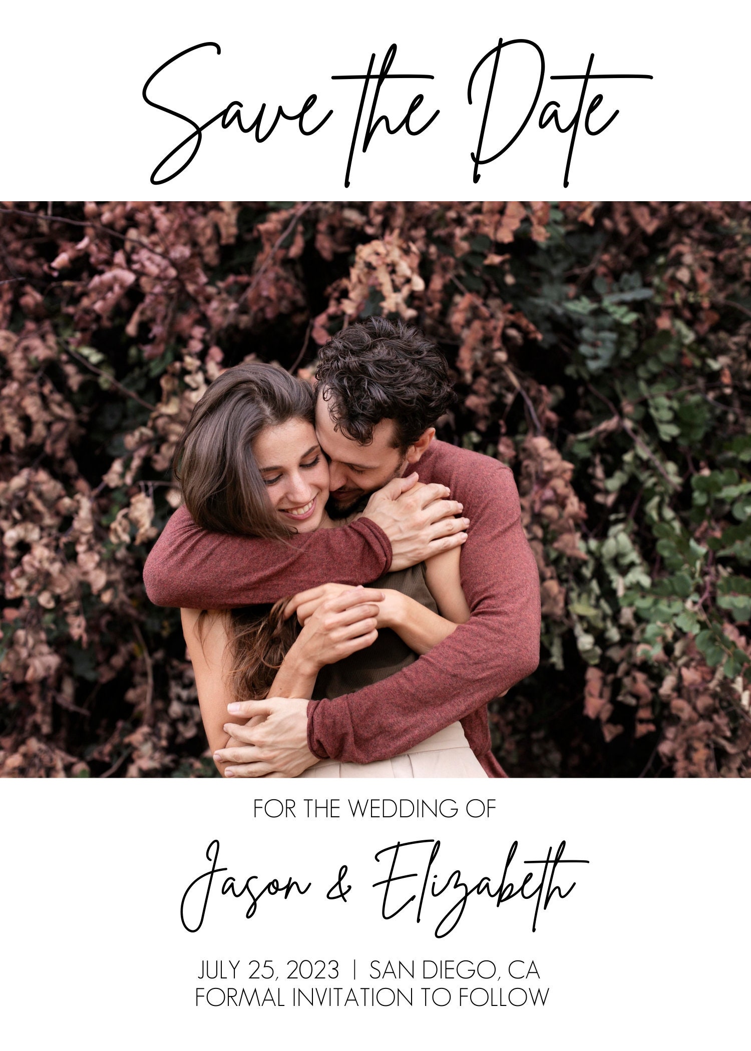 Minimalist Save the Date Template Photo Save the Date Invite Simple Minimalist Save the Date Template Photo Save the Date Invite Simple