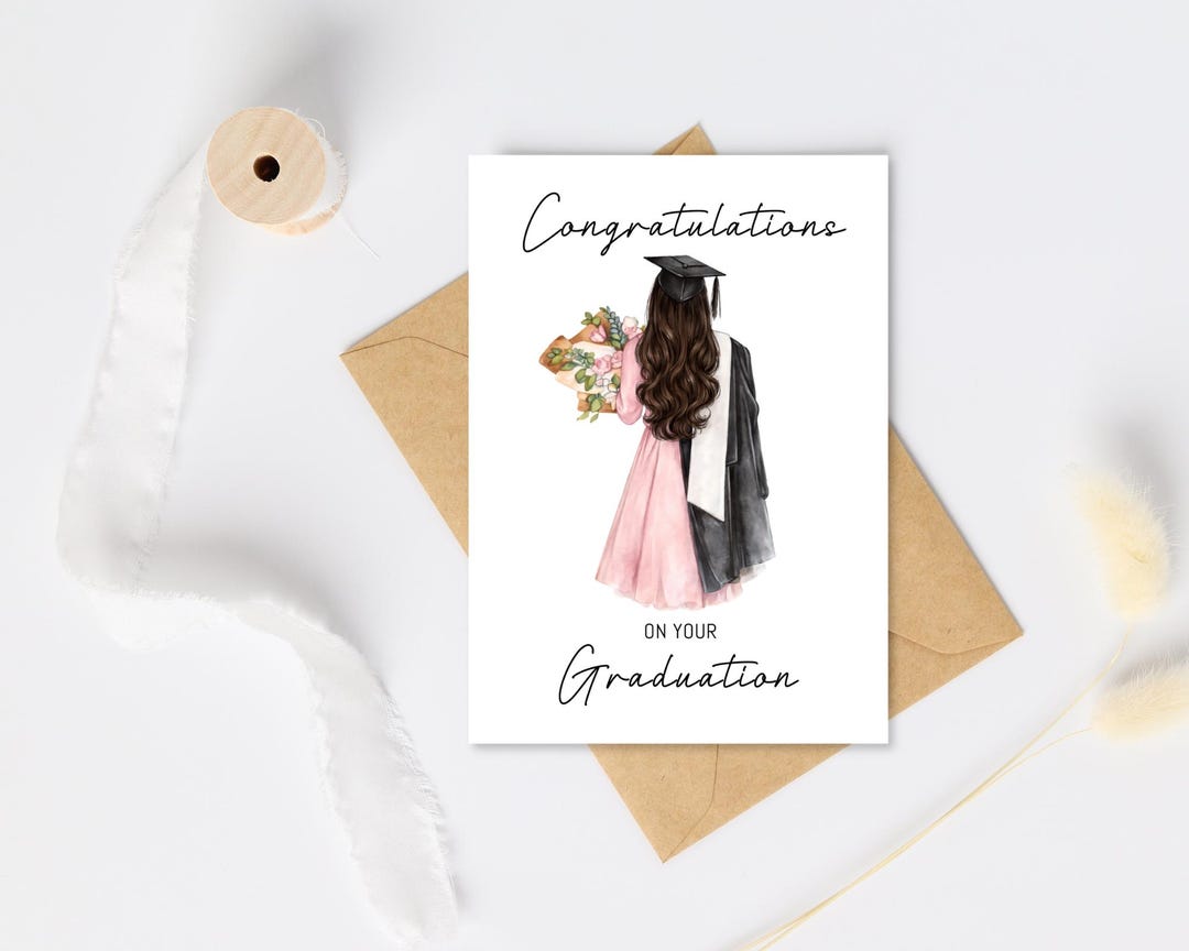 Graduation Card: Congrats Graduate, Graduation Girl Elegant ...