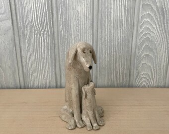 Ceramic Handmade Dogs - Handsome Hounds - Robbie and William