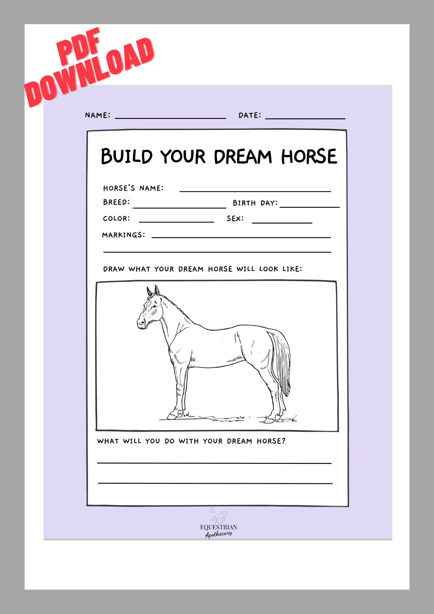 printable-horse-camp-build-your-own-horse-worksheet-digital-download-horse-etsy for Free Printable Horse Care Worksheets Printable Horse Camp Build Your Own Horse, Worksheet, Digital Download Horse - Etsy for Free Printable Horse Care Worksheets