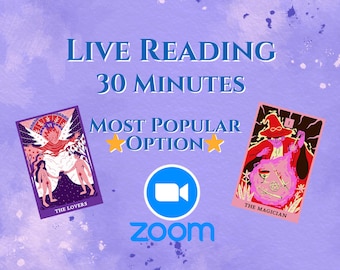 Live intuïtieve tarotlezing - 30 minuten zoom *stem* - opname beschikbaar op aanvraag