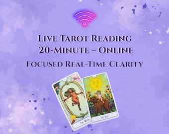 Live Tarot Reading | 20-Minute Zoom Voice Call | Recording Available Upon Request