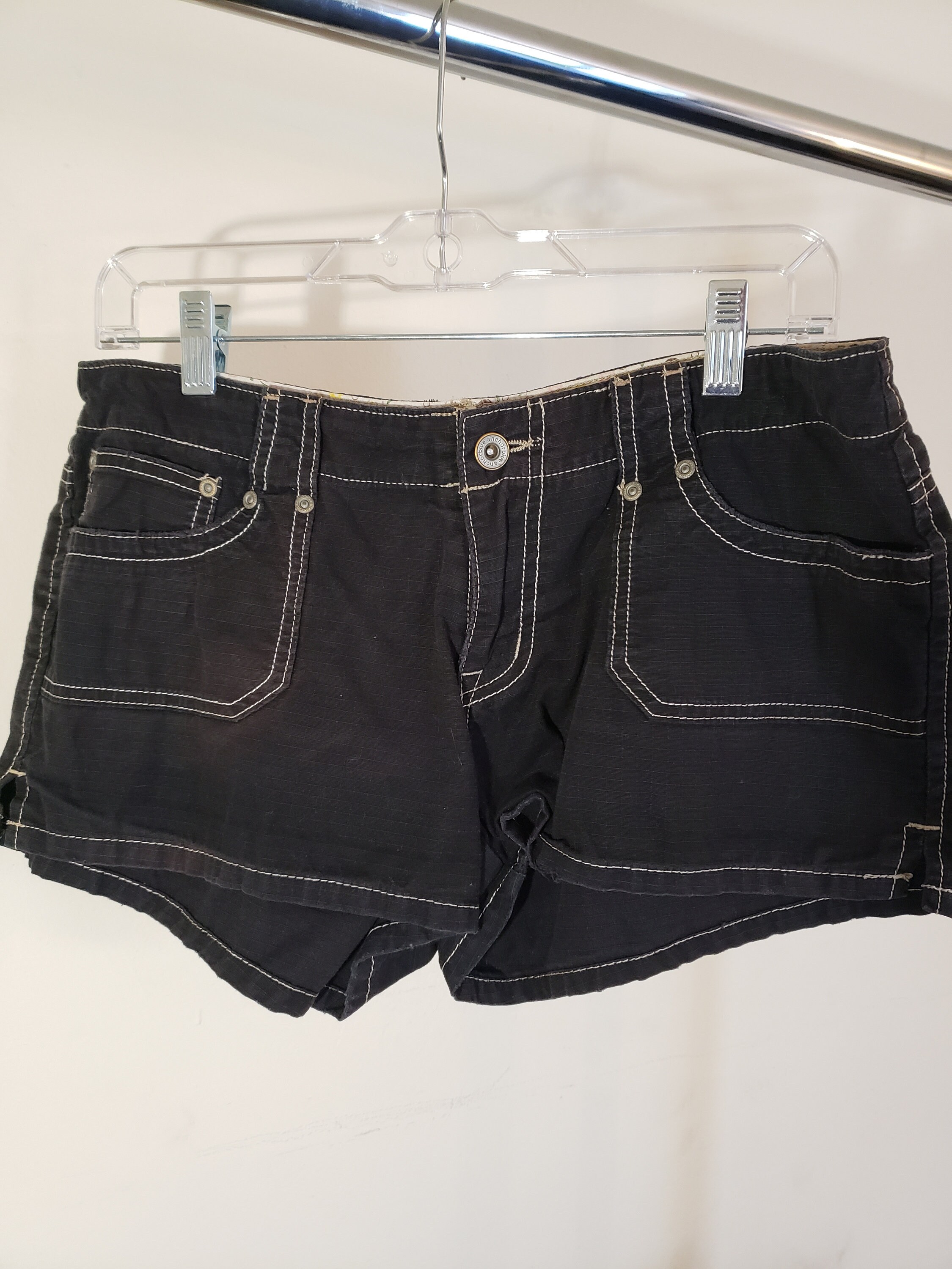 Woman's Anchor Blue Fabric Short-Shorts | Etsy