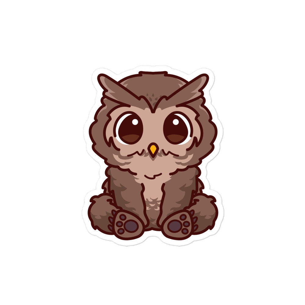 Cute Owlbear Sticker Dungeons and Dragons Chibi Kawaii image
