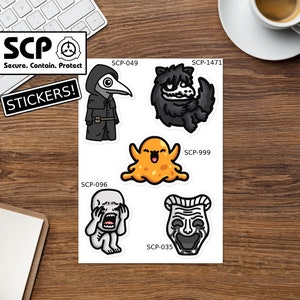 SCP 191 the cyborg child playing video games Sticker for Sale by  TheNothin10