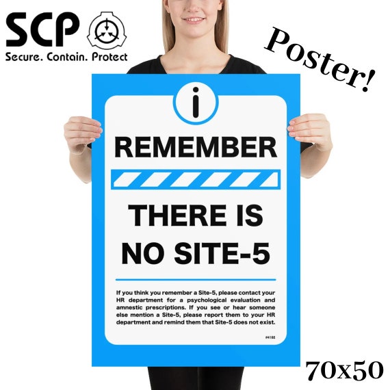 SCP Poster There is No Site-5 Scp-foundation 