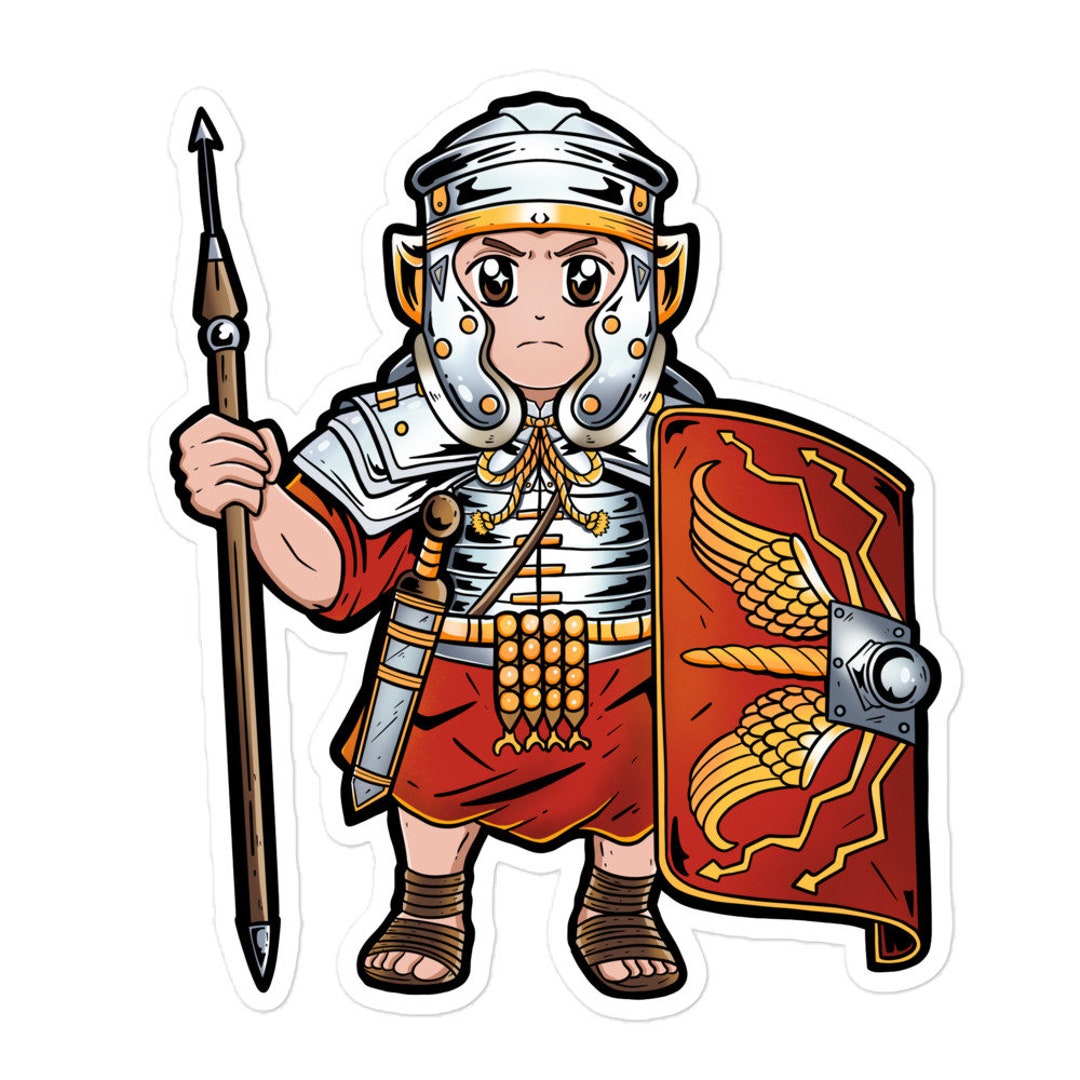 Cute Roman Empire Legionary Sticker Soldier Warrior History - Etsy UK Cute Roman Empire Legionary Sticker Soldier Warrior History - Etsy UK