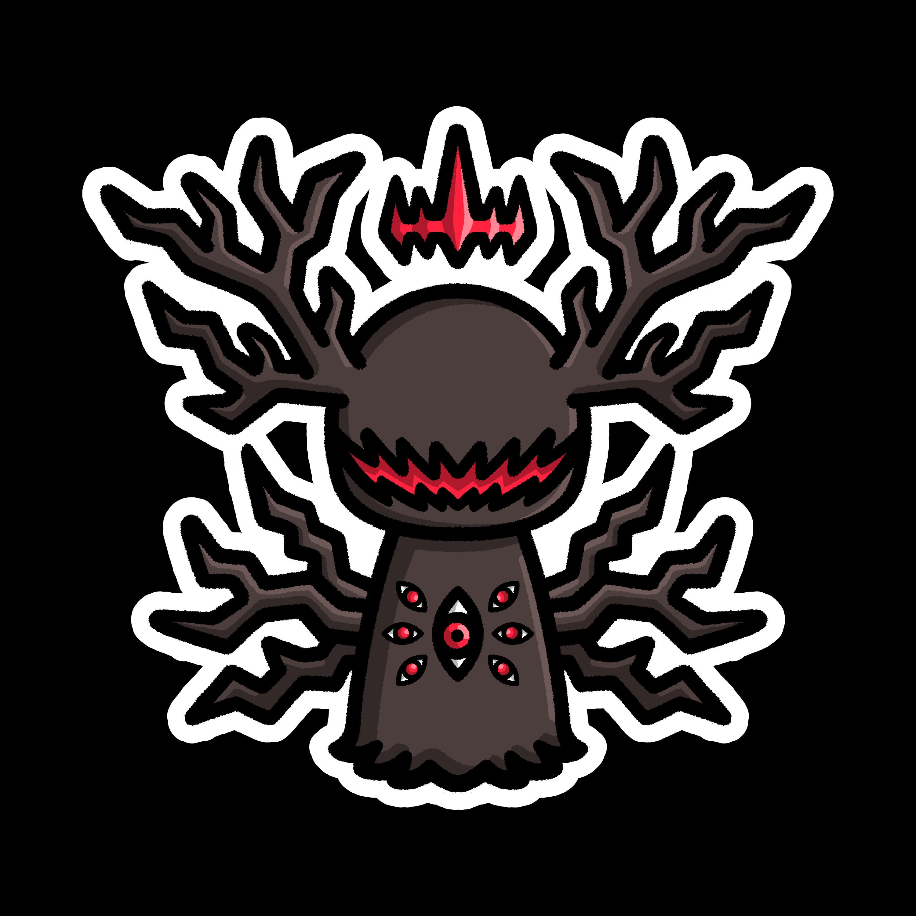 SCP Scarlet King Sticker SCP Foundation SCP-001 Chibi 