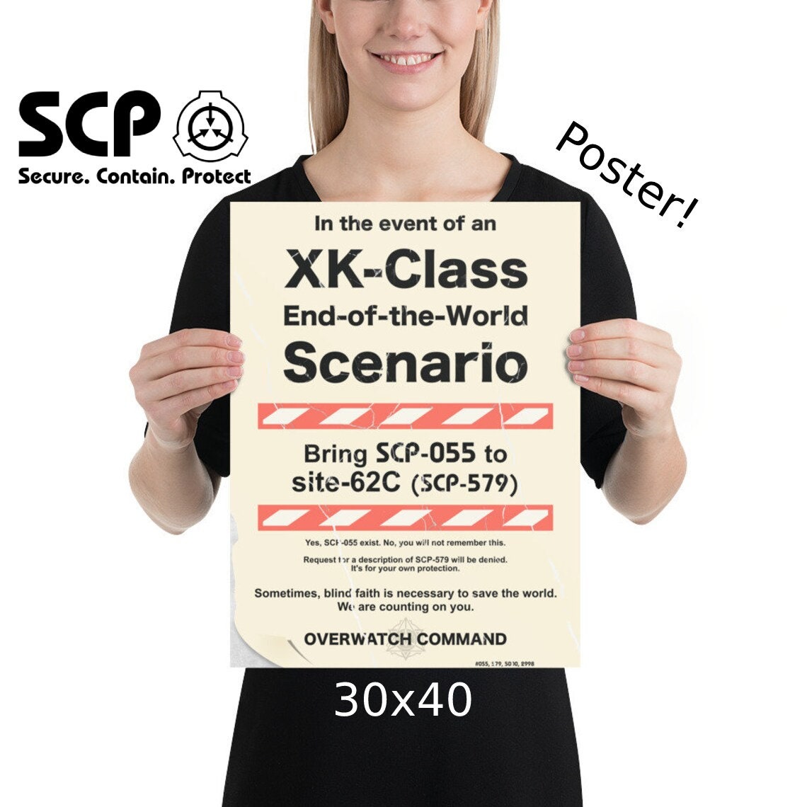 SCP Warning Poster in the Event of an XK Class 