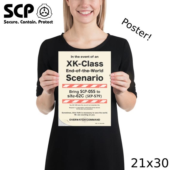 SCP Warning Poster in the Event of an XK Class 