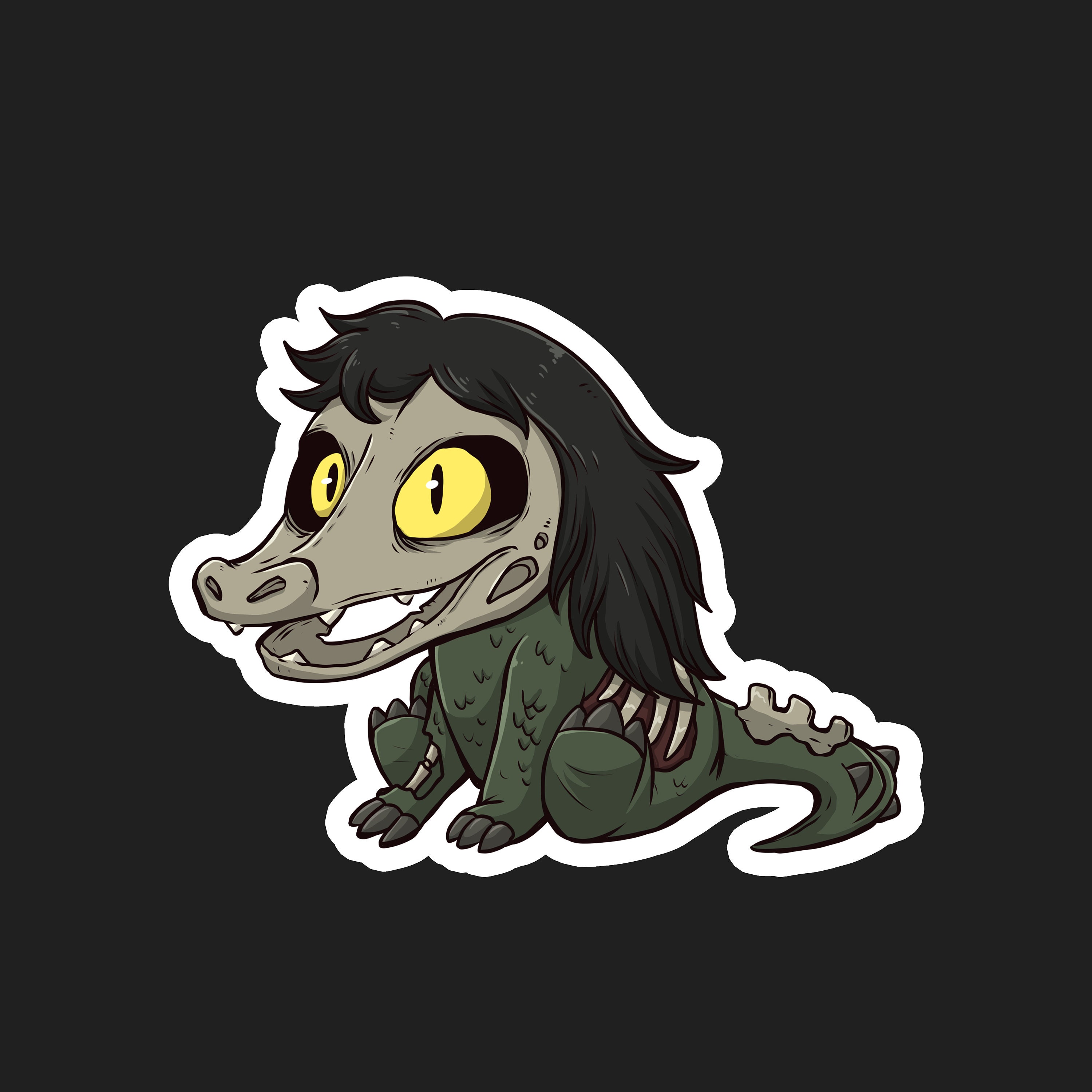 SCP-682 – “Hard-to-Destroy Reptile” Figurine - Shop Art by Lauralien