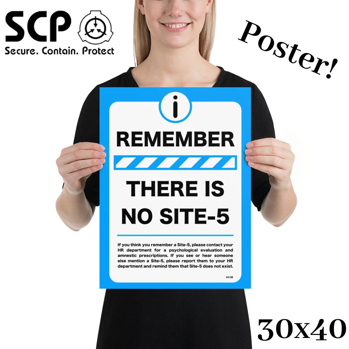 SCP Remember Sticker There is No Site-5 Secure Contain -  Sweden