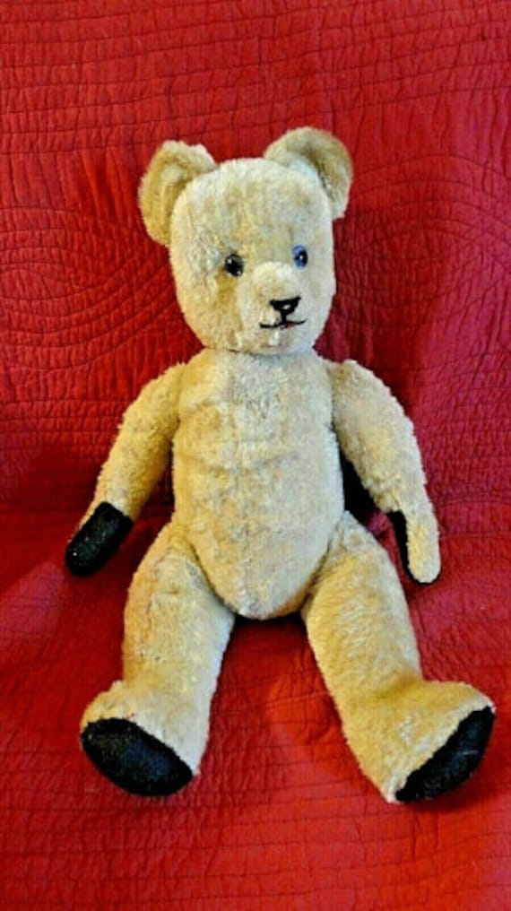 Ours En Peluche Ancien Vintage – Fabriqué En France, Ours En Tissu