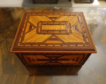 folk art box set folk art tramp art vintage