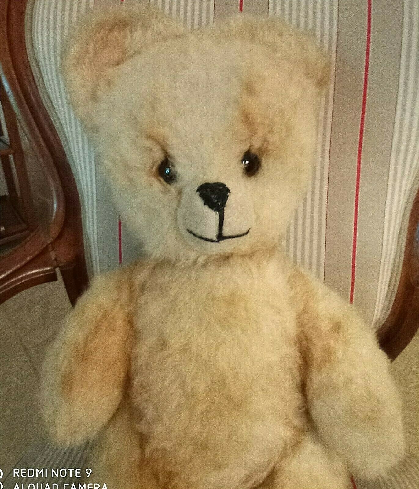 Grand Ours En Peluche Ancien - Vintage - Doudou Collection
