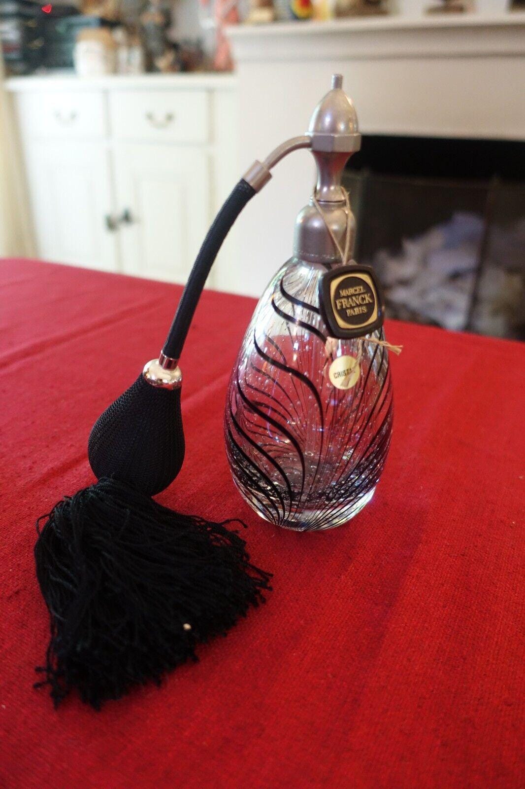 Marcel Franck アンティークアトマイザー　ポンプ付き香水瓶 Vintage Marcel Franck Atomizer Perfume Bottle France Working
